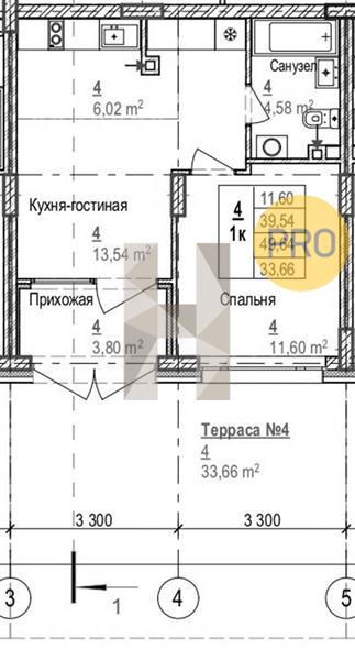 ЖК Новый Кедровый квартира 1 комнатная  73.20 м2