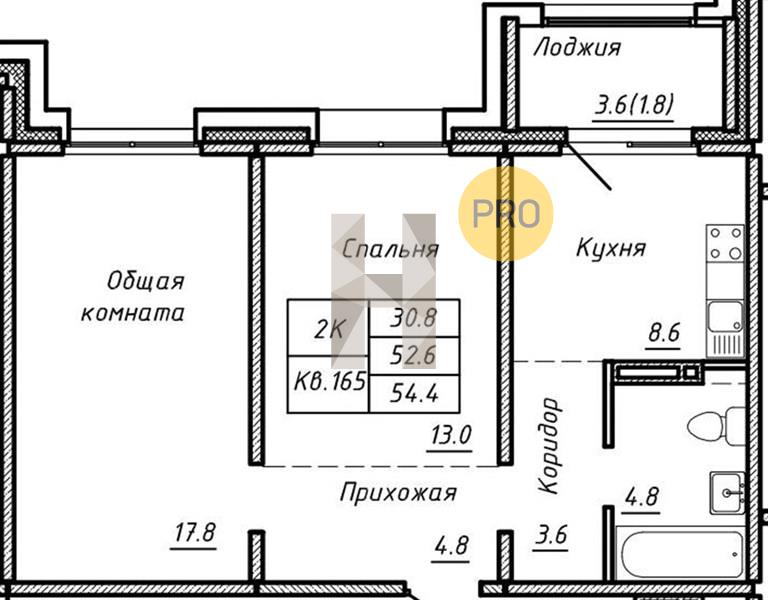 ЖК Воздушная гавань квартира 2 комнатная  56.20 м2